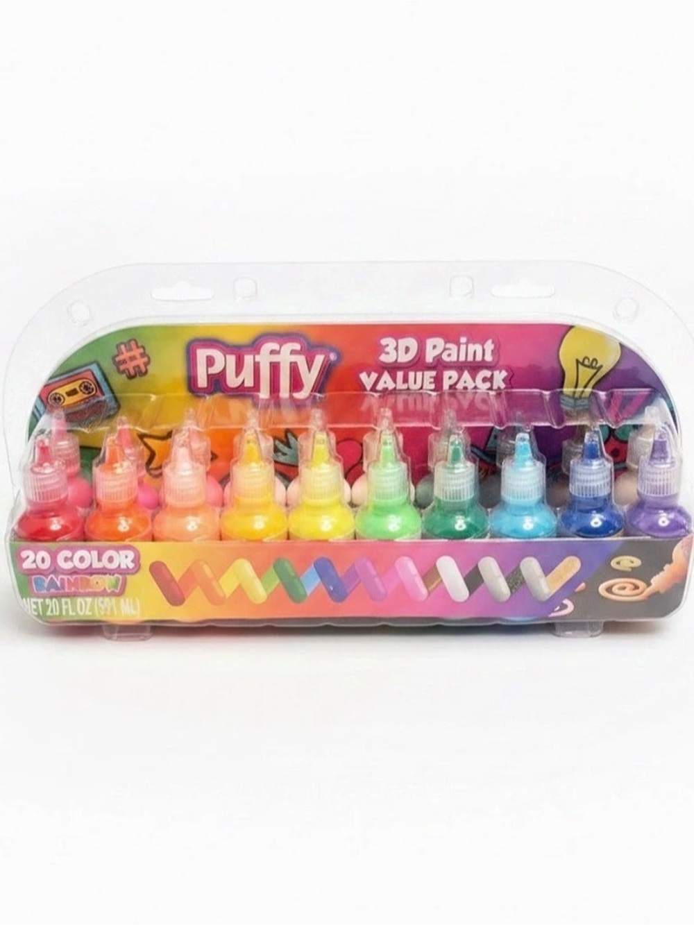 Puffy 3D Paint Value Pack 20-Color NWT